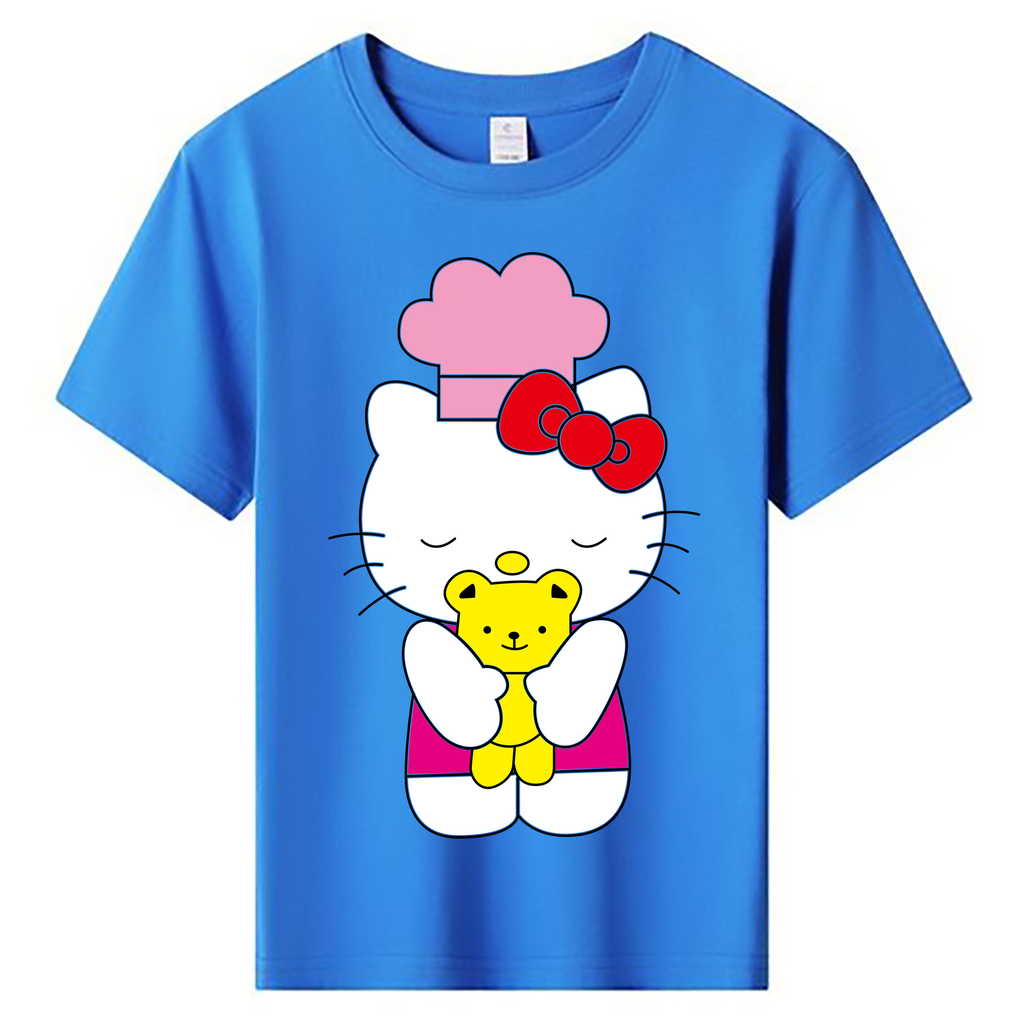 （画像用） Hello Kitty ハローキティ 綿100％キッズTシャツ（フロントプリント）